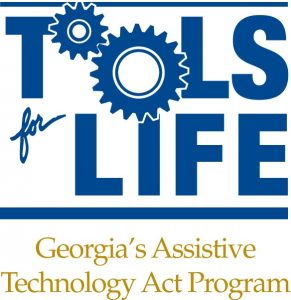 Tools for Life: Georgia's Assistive Technology Act Program - logo in blue and gold text