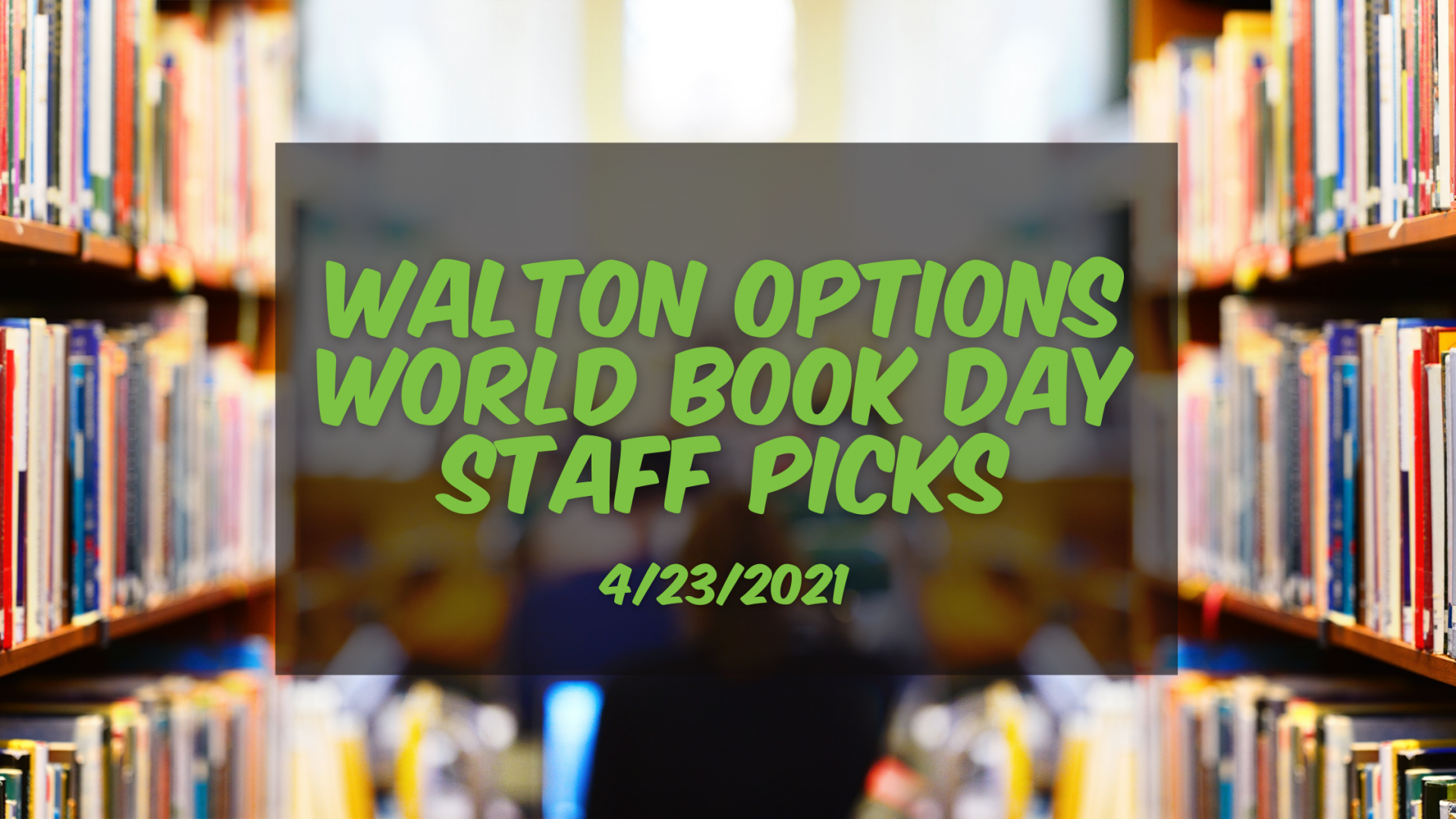 Walton Options World Book Day Staff Picks banner image