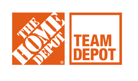 The Home Depot, Team Depot logo in white and orange